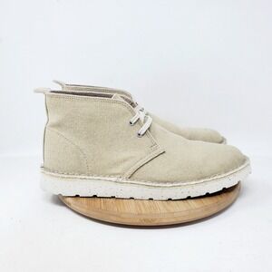 Clarks Originals Desert Boots Womens 8 Aerial Canvas Extra Light Ankle Shoes
